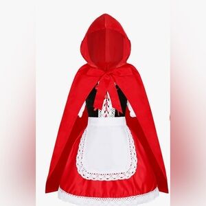 NEW Little Red Riding Hood Costume Dress Halloween Fairytale Storybook 5/6